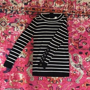 J. Crew Marino Wool Striped Sweater XS